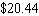 <strong>Find the total amount, including tax, for an item with a price of $21.86 and a tax rate of .</strong> A) B) C) D) E)