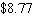 <strong>Find the sale price of a belt that is on sale for OFF if the original price is $9.10.</strong> A) B) C) D) E)