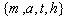 <strong>Specify the set by roster. { letters in the word math }</strong> A) B) C) D) E)