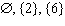 <strong>List all subsets of the following set. </strong> A) B) C) D) E)