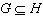 <strong>Write the words in symbols: For the sets G and H, G is a subset of H.</strong> A) B) C) D) E)