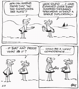 Does the B.C. cartoon illustrate inductive or deductive reasoning? Explain your answer.