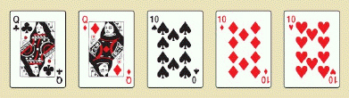 <strong>Poker is a common game in which players are dealt five cards from a deck of cards. It can be shown that there are 2,598,960 different possible poker hands. The winning hands (from highest to lowest) are shown in the table below. Royal Flush 4 hands Other straight flush 36 hands Four of a kind 624 hands Full house 3,744 hands Flush 5,108 hands Straight 10,200 hands Three of a kind 54,912 hands Two pair 123,552 hands One pair 1,098,240 hands Other hands 1,302,540 hands Find the requested probabilities. Use a calculator. Select the pair of answers closest to the answers on your calculator. P (royal flush) __________ P (straight flush) __________</strong> A) P (royal flush) 0.0000015; P (straight flush) 0.0000139 B) P (royal flush) 0.0000002; P (straight flush) 0.0000014 C) P (royal flush) 0.0000015; P (straight flush) 0.0000014 D) P (royal flush) 0.0000002; P (straight flush) 0.0000139 E) P (royal flush) 0.0000139; P (straight flush) 0.0000015