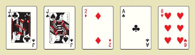 <strong>Poker is a common game in which players are dealt five cards from a deck of cards. It can be shown that there are 2,598,960 different possible poker hands. The winning hands (from highest to lowest) are shown in the table below. Royal Flush 4 hands Other straight flush 36 hands Four of a kind 624 hands Full house 3,744 hands Flush 5,108 hands Straight 10,200 hands Three of a kind 54,912 hands Two pair 123,552 hands One pair 1,098,240 hands Other hands 1,302,540 hands Find the requested probabilities. Use a calculator. Select the pair of answers closest to the answers on your calculator. P (royal flush) __________ P (straight flush) __________</strong> A) P (royal flush) 0.0000015; P (straight flush) 0.0000139 B) P (royal flush) 0.0000002; P (straight flush) 0.0000014 C) P (royal flush) 0.0000015; P (straight flush) 0.0000014 D) P (royal flush) 0.0000002; P (straight flush) 0.0000139 E) P (royal flush) 0.0000139; P (straight flush) 0.0000015