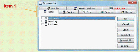 FIGURE AC 14-11 In Figure 14-11 above, Item 1 points to the tabs that show various parts of the ____.