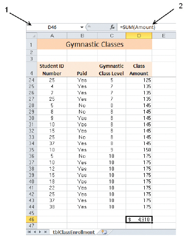 Figure EX 13-1 In Figure EX 13-1 above, item 1 points to the ____.