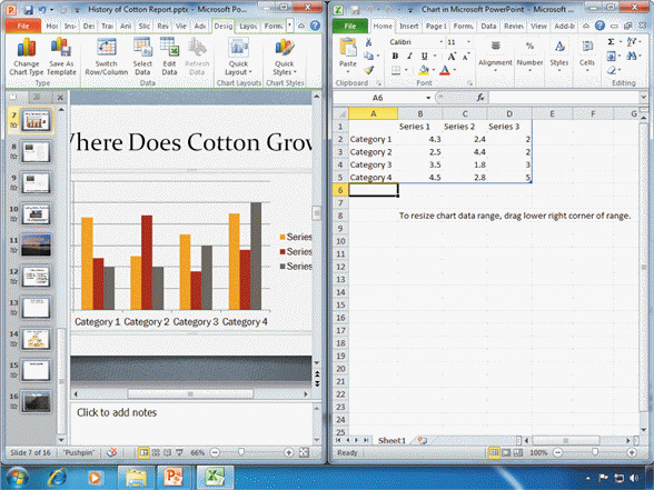 FIGURE PPT 3-1 Referring to Figure PPT 3-1 above, in order to type 2005, 2006, and 2007 as column labels, you would ____.