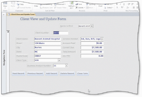 The accompanying figure shows command buttons on a form. The action for the Delete Record button is Delete Record, which is in the ____________________ category.
