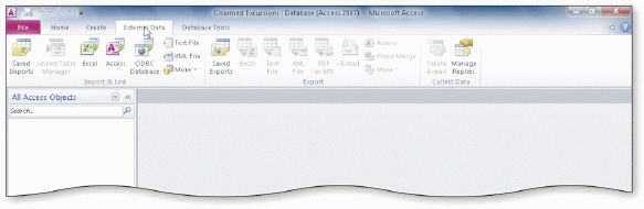 <strong> As shown in the accompanying figure, the External Data tab has three ____.</strong> A) groups B) placeholders C) layouts D) sliders