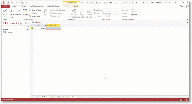 In the accompanying figure, the ____________________ Pane contains a list of all the objects in the database.