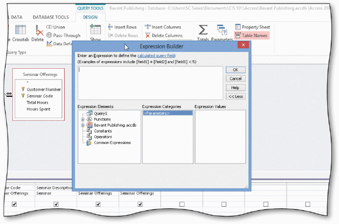 <strong> In the accompanying figure, an expression will be entered in the Expression Builder dialog box. To enter a caption for this expression, tap or click the ____ button to display the property sheet.</strong> A) Properties B) Field Properties C) Query Properties D) Property Sheet