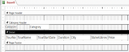 <strong> In the accompanying figure, how many controls are in the Category Header section?</strong> A) 1 B) 2 C) 7 D) 8