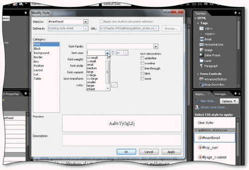 <strong> You can use the Modify Styles dialog box to add formatting attributes to automatically created ____ styles, as shown in the accompanying figure.</strong> A) class-based B) ID-based C) element-based D) template-based
