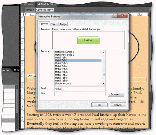 <strong> You can view and edit an interactive button s default text in the ____ tab in the Interactive Buttons dialog box, as shown in the accompanying figure.</strong> A) Font B) Button C) Image D) none of the above