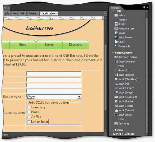 <strong> To add explanatory text to a form control, you can click the ____ option in the Toolbox, as shown in the accompanying figure.</strong> A) Input (Text) B) Label C) Image D) Paragraph