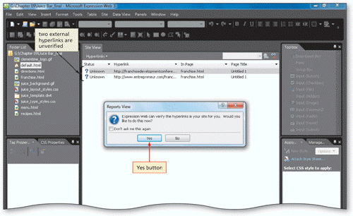 <strong> As shown in the accompanying figure, you can turn off the Reports View dialog box for future report generation by clicking the ____.</strong> A) Yes button B) No button C) Don't ask me this again check box D) none of the above