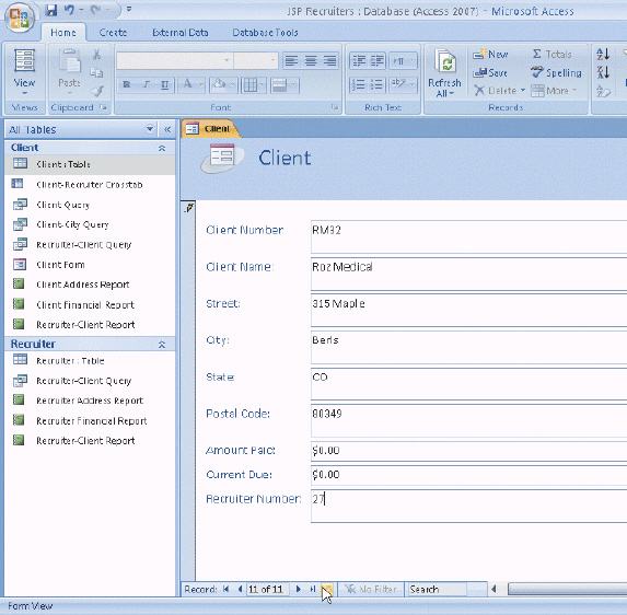 <strong> Figure 3-1 To add a record using the form shown in the accompanying figure, click the ____ button on the Navigation bar.</strong> A)Last record B)New (blank)record C)Insert record D)Blank record