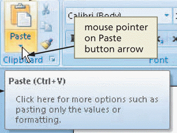 <strong> Figure 1-2 As shown in Figure 1-2, a(n)_____ is an on-screen note that provides the name of the command, available keyboard shortcut(s), a description of the command, and sometimes instructions for how to obtain help about the command.</strong> A)Help icon B)status note C)ScreenTip D)Enhanced ScreenTip