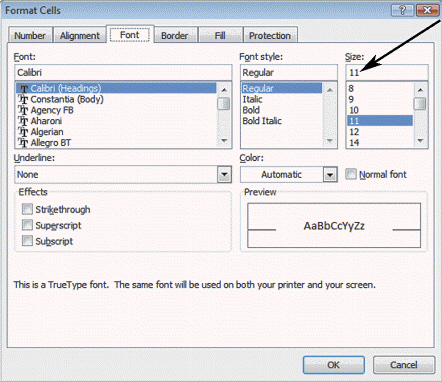 <strong> The dialog box shown in the figure above is opened by right-clicking a cell and then clicking ____ on the shortcut menu.</strong> A) Format B) Format Cells C) Cells D) Fonts