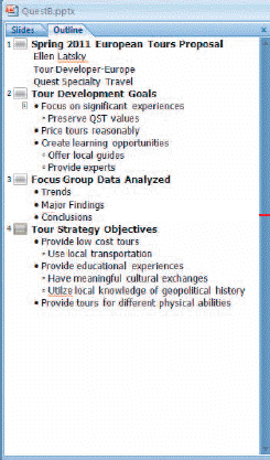 In the figure above, slide 3 has 3 second-level bullets.