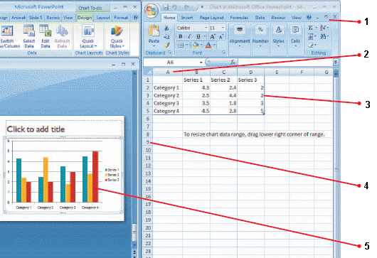 <strong> The red column that item 5 in the above figure points to is called a ____.</strong> A) bar B) data marker C) data series marker D) legend