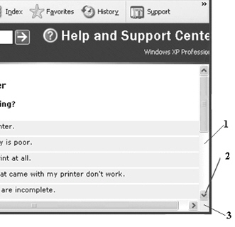The large horizontal scroll box in the figure above indicates that a large amount of the window s contents is not visible.