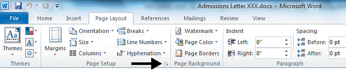 <strong>FIGURE WD 1-1 In Figure WD 1-1 above, the black arrow is pointing to a(n) ____.</strong> A) arrow pointer B) dialog box launcher C) list arrow D) More button