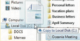 What file copying method is being demonstrated in the figure above?