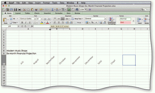 <strong> In the accompanying figure, the split double arrow mouse pointer ____.</strong> A)indicates a hidden column B)allows text to be entered at that location C)is the result of moving the mouse pointer to the boundary between column heading A and column heading B D)indicates the proposed width of column A