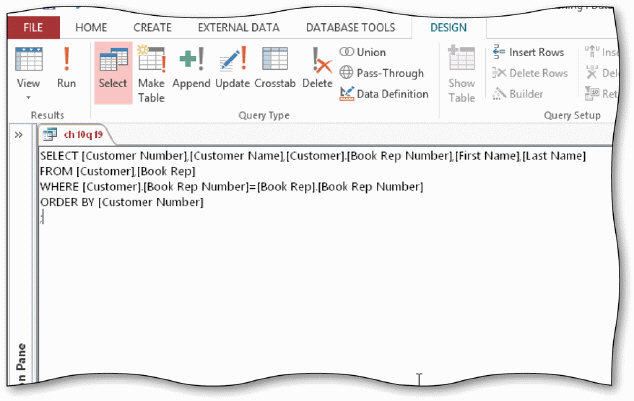 <strong> The acsampanying figure shows a SQL query to join two tables. When tables appear in the FROM clause, you can give each table a(n) ____, or an alternative name, that you can use in the rest of the statement.</strong> A) pseudonym B) alias C) variable D) locus