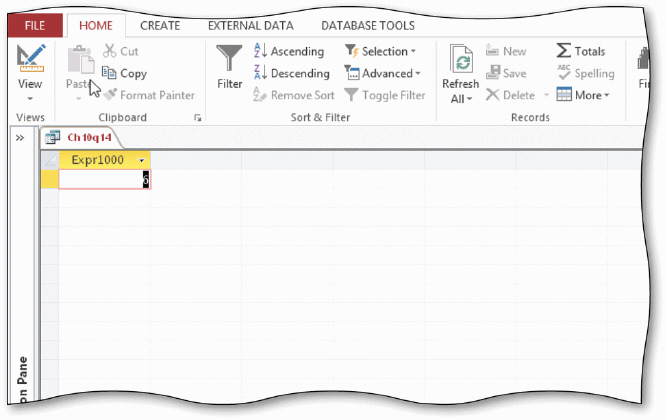 An employee at Bavant Publishing has created the SQL query shown in the acsampanying figure but she would like to modify it. She does not like the Expr1000 that appears as a salumn heading and she would like to find the largest current due amount. What clause does the employee need to use to cause a name, such as Customersaunt to appear as a salumn heading?