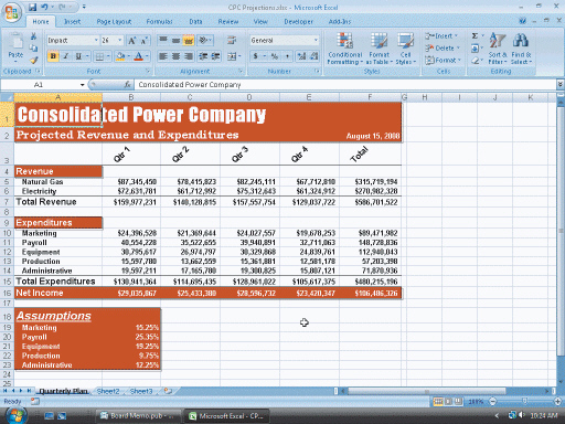 <strong> Figure 1 A(n)____, as shown in the accompanying figure, is an Excel work area that consists of columns and rows.</strong> A) worksheet B) workbook C) document D) publication