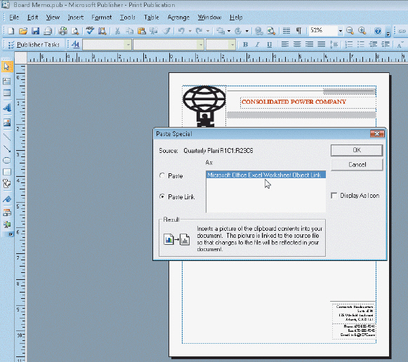 <strong> Figure 4 To create a linked object using the Paste Special command, be certain to click the ____ option button, as shown in the accompanying figure.</strong> A) Paste B) Paste Now C) Paste Link D) Paste Embed