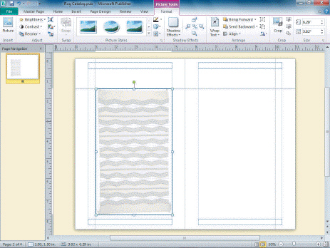 In the accompanying figure, the washout appears on the left ________________ page.