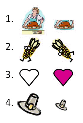 In the accompanying figure, the difference between the pair of objects labeled 1 is that the second image has been resized.