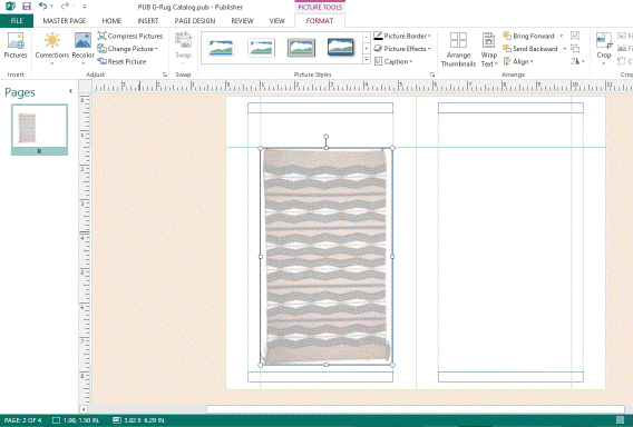 In the accompanying figure, the image on the left master page is a(n) washout .