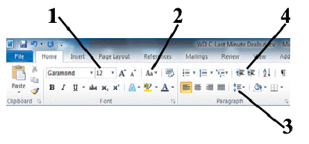 In the figure above, which button is used to change line spacing?