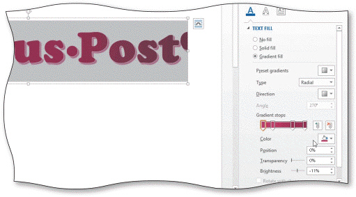 <strong> You can add or delete gradient stops, like the one in the accompanying figure, with a minimum of ____ stop(s).</strong> A) one B) two C) three D) four