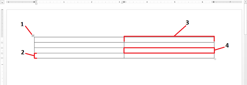 <strong> Item ____, shown in the accompanying figure, is used to move the table.</strong> A) 1 B) 2 C) 3 D) 4