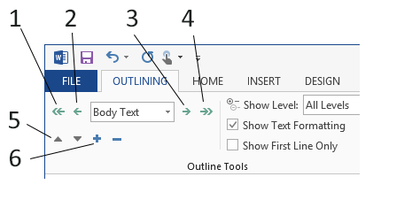 <strong> Which number in the above figure references the Expand text button?</strong> A) 3 B) 4 C) 5 D) 6