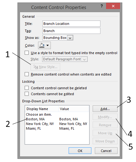 Click item ____________________ in the above figure to edit a list entry.