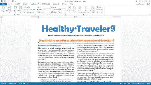 <strong> In the document shown in the accompanying figure, how many sections are visible on the screen?</strong> A) 1 B) 2 C) 3 D) 4
