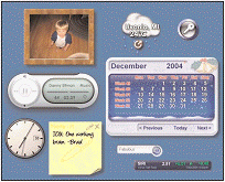 <strong> Desktop widgets like those shown in the figure above are sometimes known as ____.</strong> A) bots B) controls C) macros D) sidebars