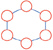 1. 2. 3. In the figure above, the network marked 3 is configured in a(n) star topology.