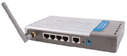 <strong> As shown in the figure above, most wireless routers include ports for ____ Ethernet cables.</strong> A) 2 B) 3 C) 4 D) 6