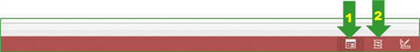 <strong> In the accompanying figure, arrow number 1 identifies the button which indicates the form is displayed in ____ view.</strong> A) Form B) Layout C) Wizard D) Design