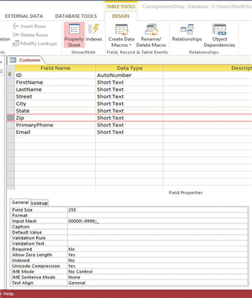 <strong>Case Based Critical Thinking Questions Case 5-1 Janise is creating a database to keep track of her customers for her pet sitting business. She is in the process of creating the Customer table. She would like to design the table so that data entry is as consistent and accurate as possible. Using the figures below, determine which Access features Janise used to ensure consistent and accurate data entry. Figure Case 5-1-1 Figure Case 5-1-2 The 9999 included in the Input Mask property in Figure Case 5-1-2 indicates that data entry is ____ for that part of the field.</strong> A) required B) optional C) automatic D) a default value
