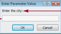 As shown in the above figure a ____ query prompts you for information when the query runs.