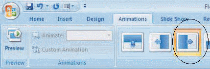 The item circled in the accompanying figure is the ____________________ transition effect.