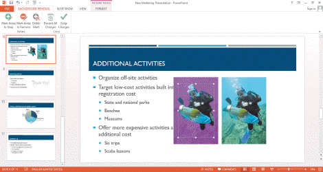 Referring to the accompanying illustration, when you are done removing the background, on the BACKGROUND REMOVAL tab, in the _____ group, click the Keep Changes button.